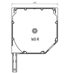 Panjur 165 mm Yan Kapak 45 Derece
