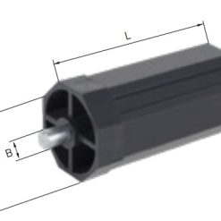 Panjur 60 mm Boru Başı 12 mm Pimli